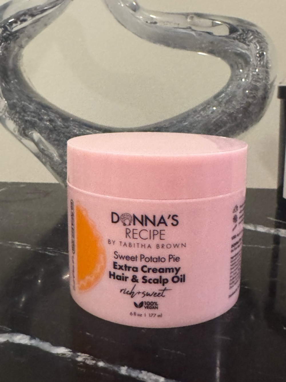 Donna's Recipe Sweet Potato Pie Extra Creamy Hair & Scalp Oil - Pink Jar